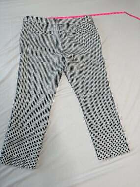 Blue & White 60s Mod Pixie Pants | Retro Slim Ankle Cigarette Trousers